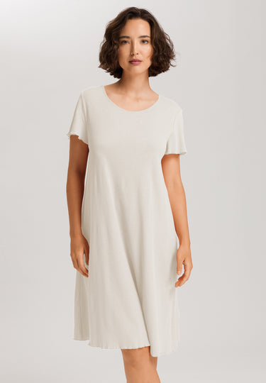 Serena Cotton And Linen Nightgown | Misty White 74792-2123